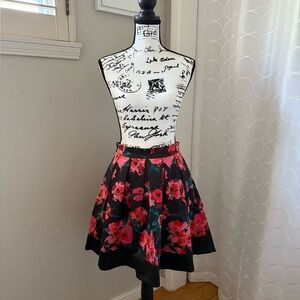 French Connection Floral Skater Skirt Size 6